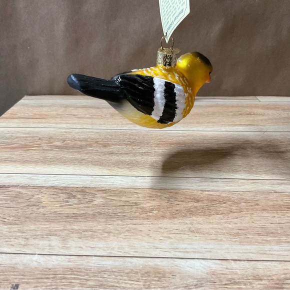 Old World Christmas American Goldfinch Tree Ornament Glass Decoration Bird Finch - Picture 2 of 9